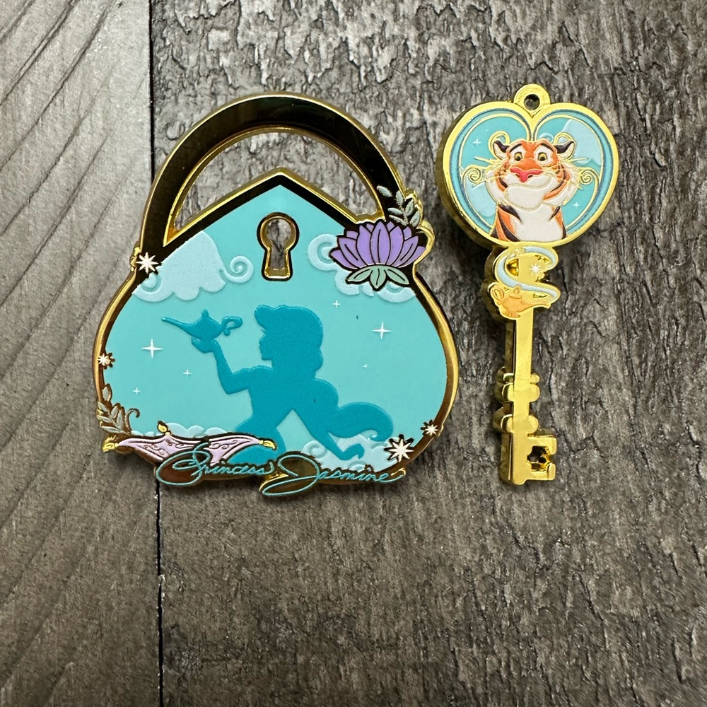 Disney Princess Lock and Key Enamel Pin Blind Box Set-BoxLunch Exclusive